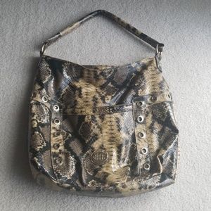 Snake print bag